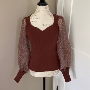 NWT Dolan sweetheart neckline top size small